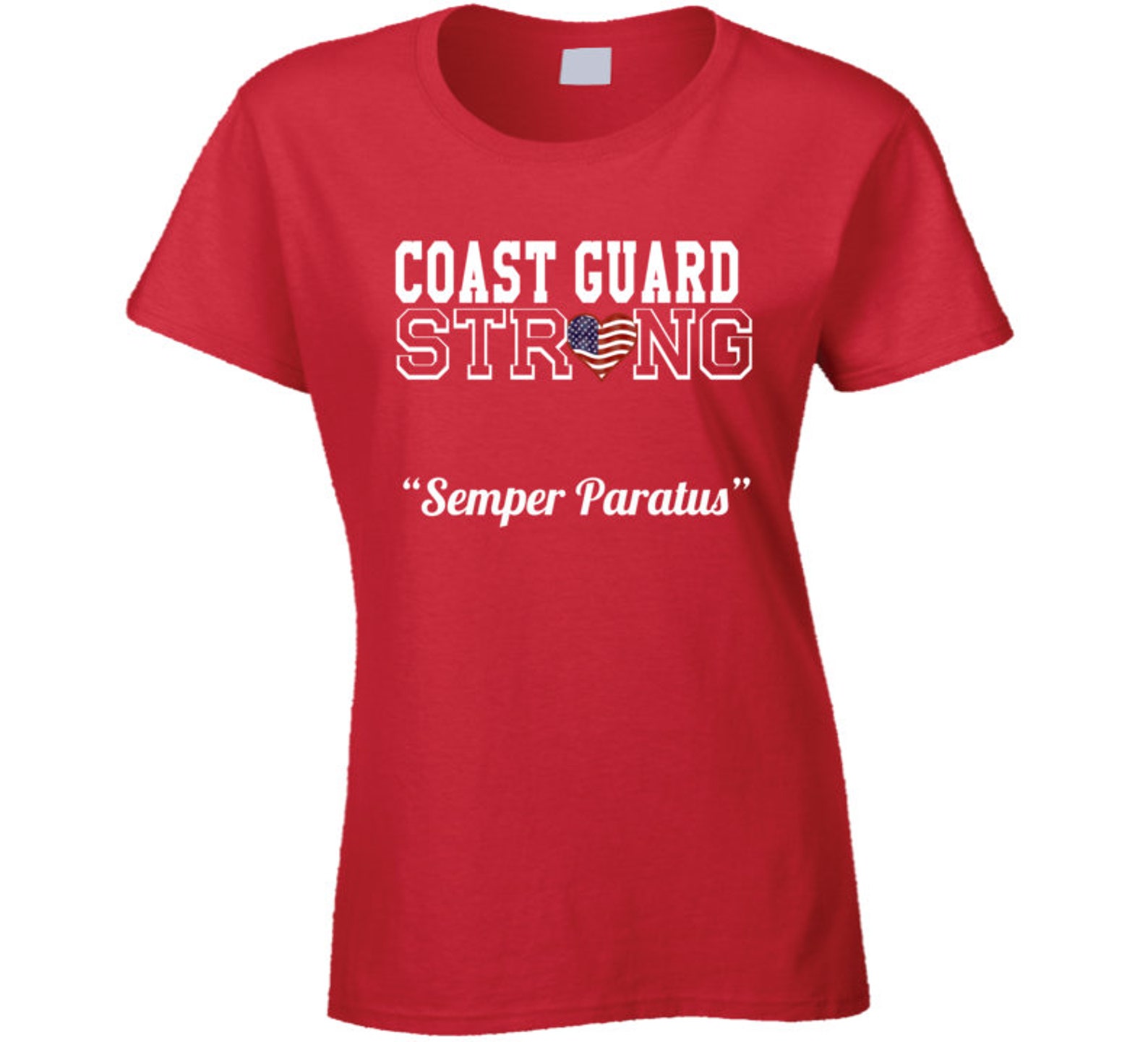 Coast Guard Strong Ladies T Shirt Etsy