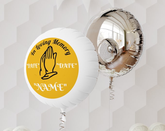 Custom Mylar Helium Balloon: Personalized Party Decor, Reusable