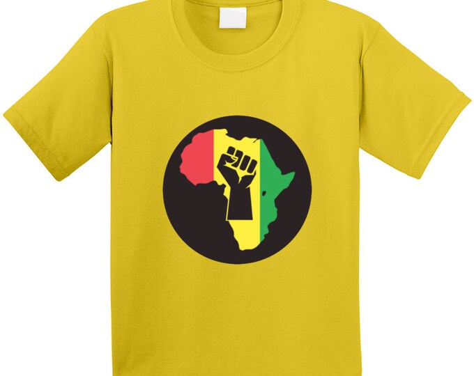 Africa Pride Yellow T Shirt Youth