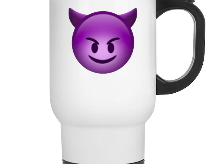 Purple Demon  White Mug