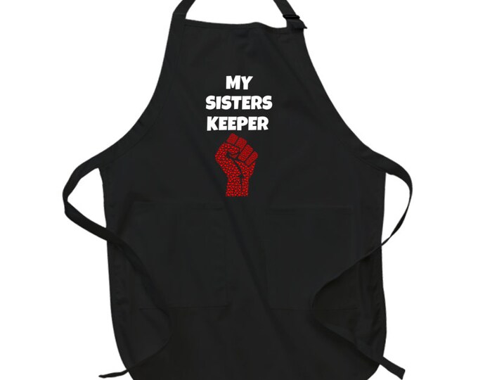 My Sisters Keeper Black Apron