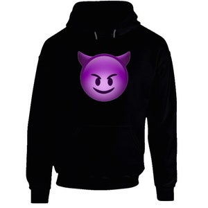 Purple Demon  Black Hoodie