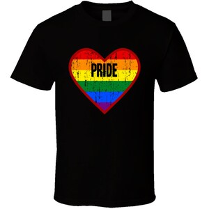 T-shirt fierté arc-en-ciel