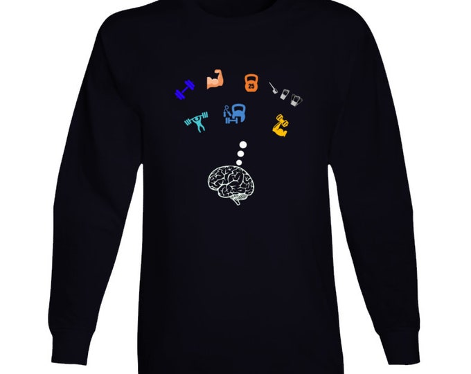 Heavy Thoughts Black Long Sleeve T Shirt