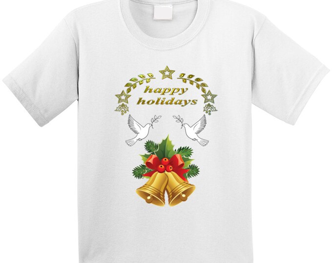 Happy Holidays Turtle Doves T Shirt