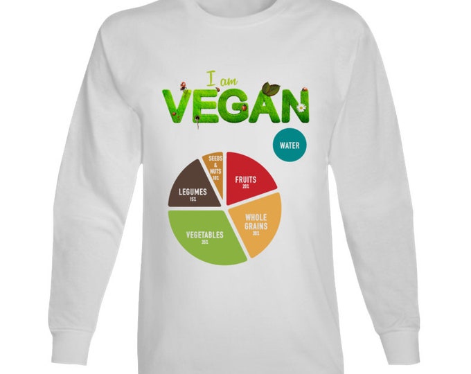 Vegan Meal Wheel Long Sleeve T Shirt