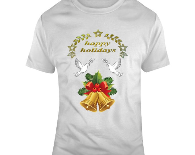 Happy Holidays Turtle Doves T Shirt