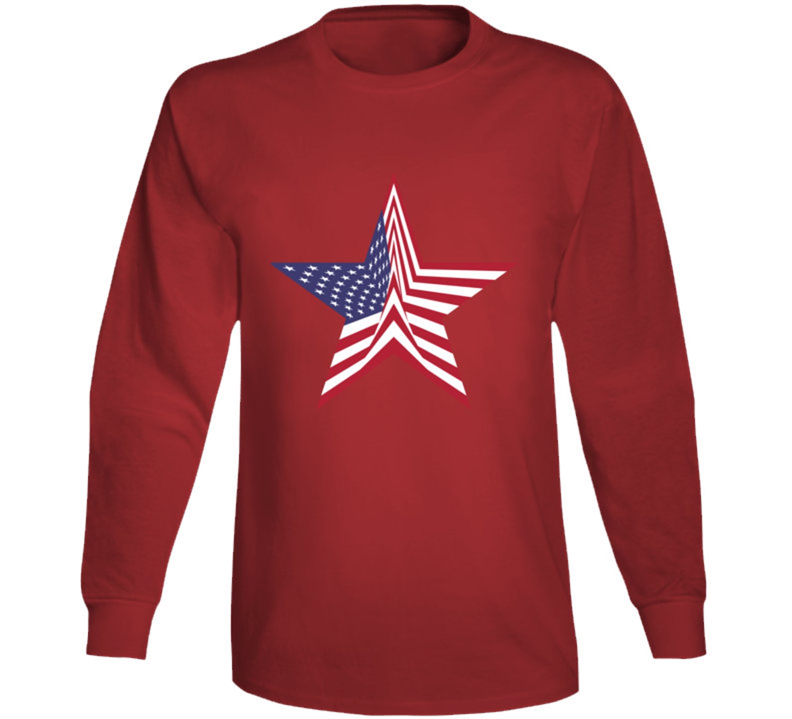 American Star Long Sleeve T Shirt Etsy UK