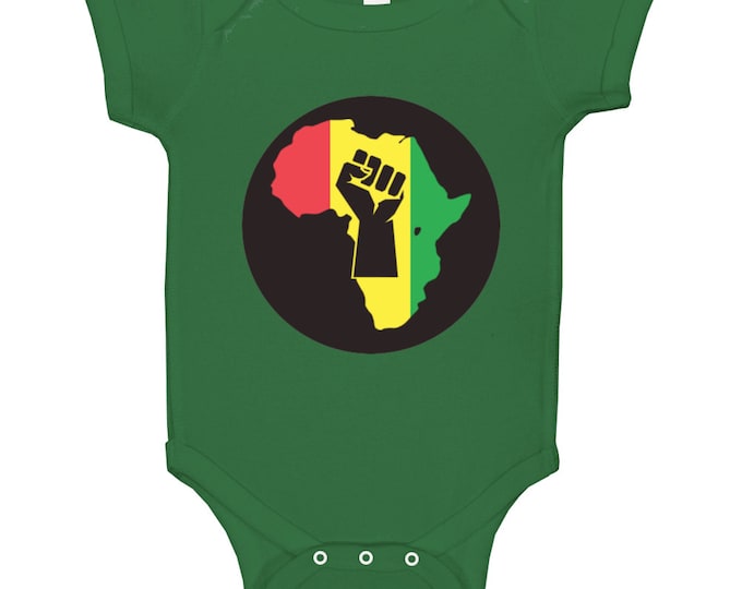 Africa Pride Green Baby One Piece