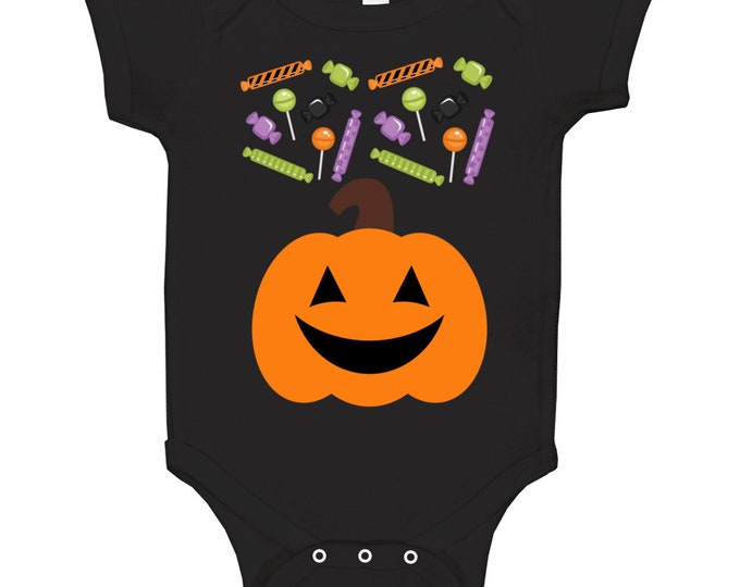 Treat Bag Black Baby One Piece