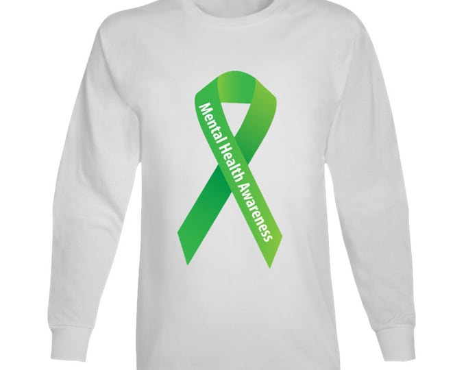 Mental Health Ribbon 2 Long Sleeve T Shirt