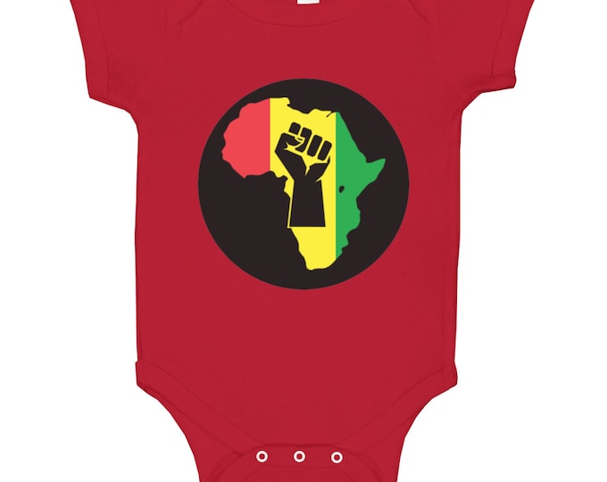 Africa Pride Red Baby One Piece