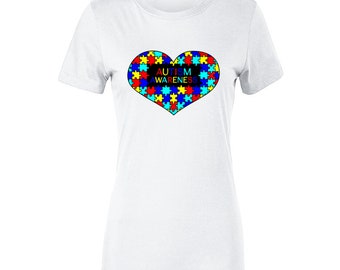 Autism Awareness Ladies T Shirt