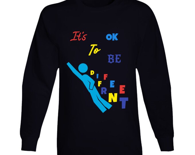 Autism Awareness Ok To Be Different Long Sleeve T Shirt
