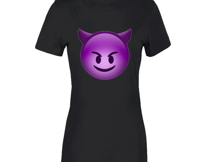 Purple Demon  Ladies T Shirt