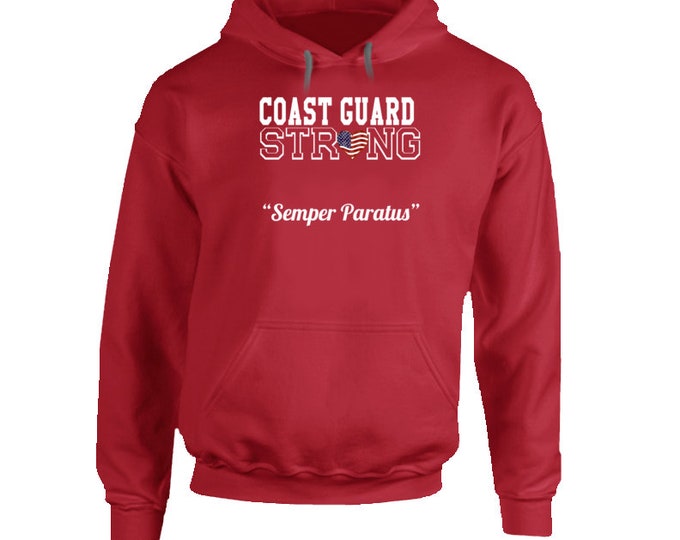 Patriotic Strong Hoodie Red