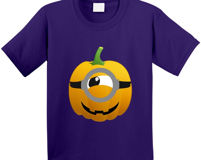 Jack Eye Lantern Purple T Shirt Youth