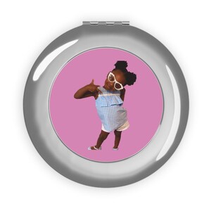 Premium Custom Compact Travel Mirror (Photo)