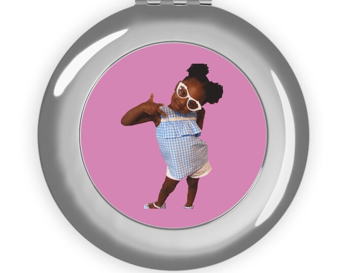 Custom Photo Compact Mirror, Personalized Metal Travel Mirror