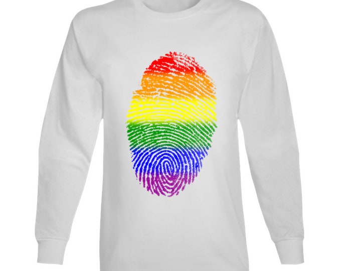 Pride Fingerprint Long Sleeve T Shirt