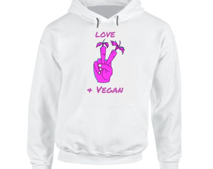 Love Peace And Vegan Hoodie