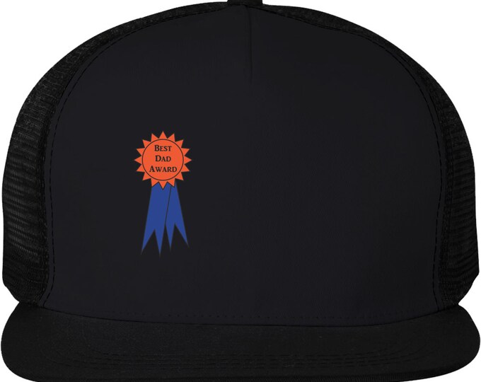 Best Dad Award Hat, Cotton Trucker Cap