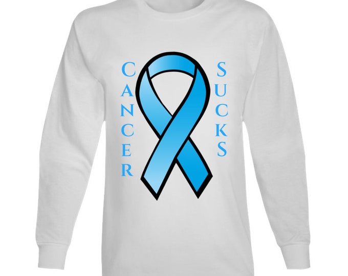 Prostate Cancer Ribbon Long Sleeve T Shirt