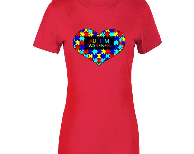 Autism Awareness  Ladies T Shirt