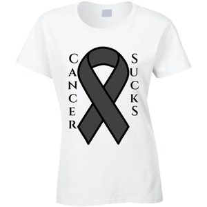 Melanoma / Skin Cancer Ribbon Ladies T Shirt