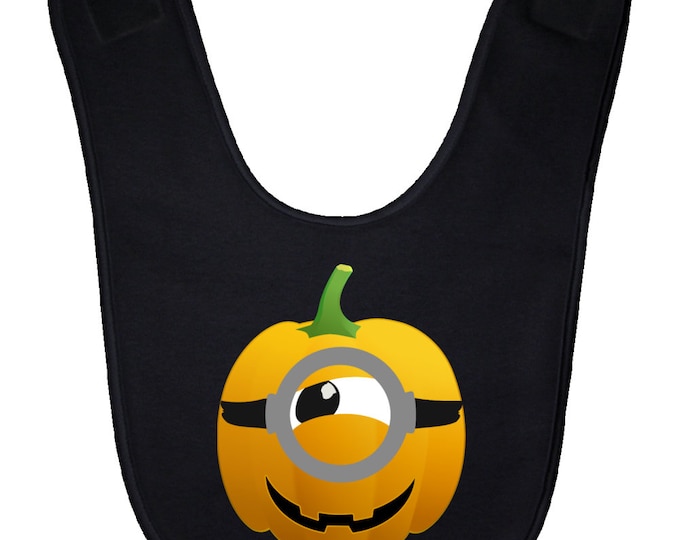 Jack Eye Lantern Black Baby Bib