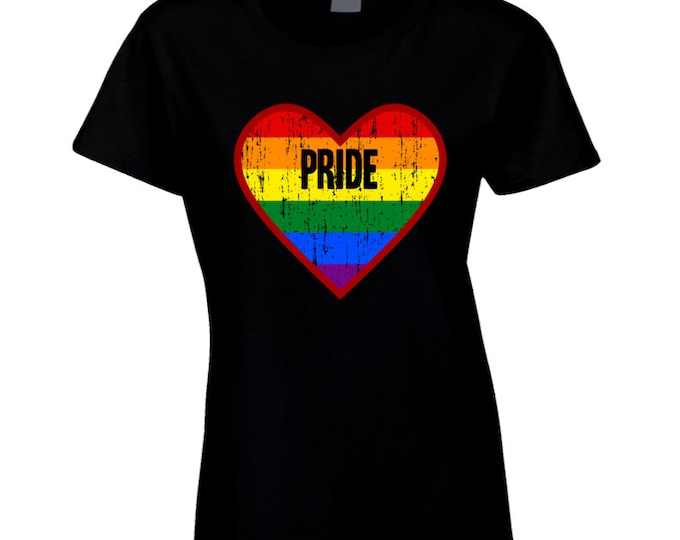 Rainbow Pride Ladies T Shirt