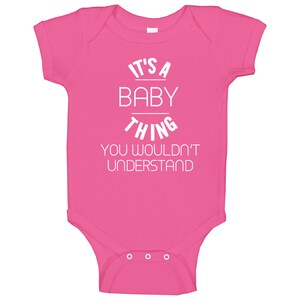Its A Baby Thing Pink Baby One Piece