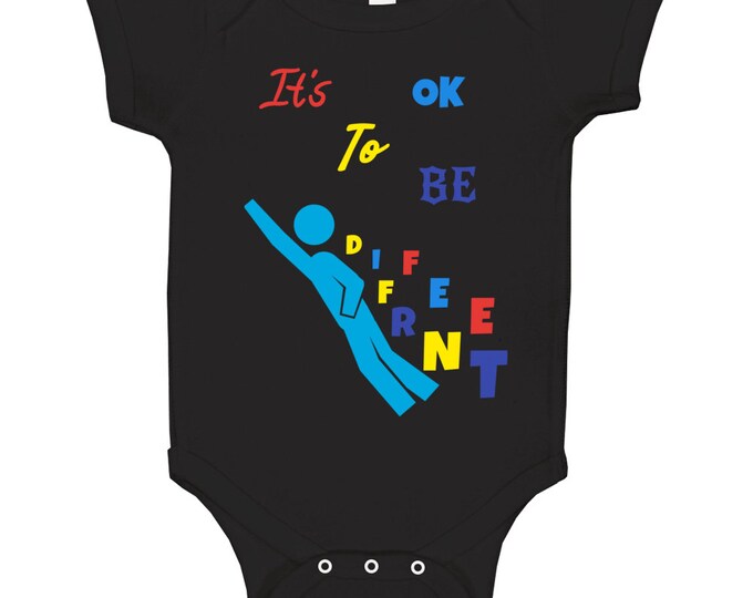 Autism Awareness Ok To Be Different Baby One Piece