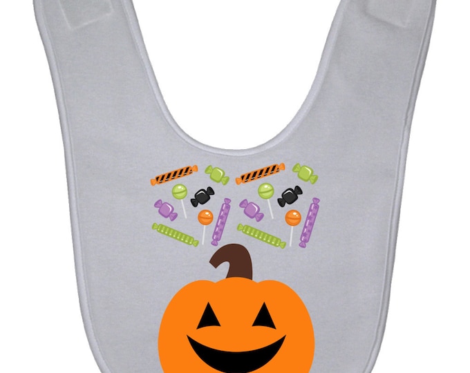 Treat Bag White Baby Bib