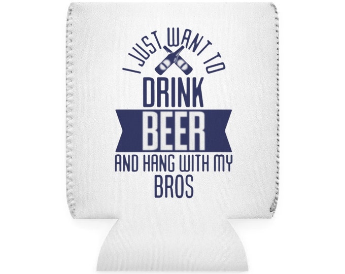 Custom Neoprene Can Cooler Sleeve, Personalized Party Favor