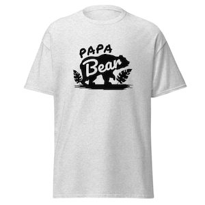 Papa bear Men&#39;s classic tee, dad shirts, papa shirts, grandpa shirts, fathers day gifts, dad gifts, papa bear t-shirts