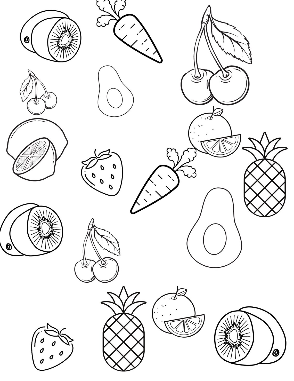 Coloring Pages for Kids 10 | Etsy