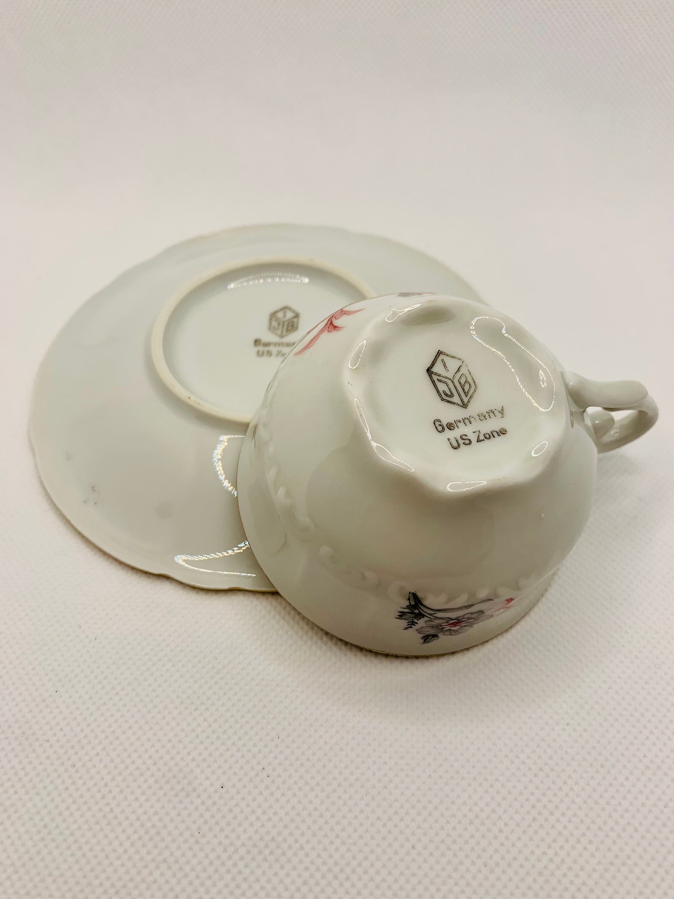 19461949 IJB Germany US Zone Porcelain Tea Cup & Saucer Etsy