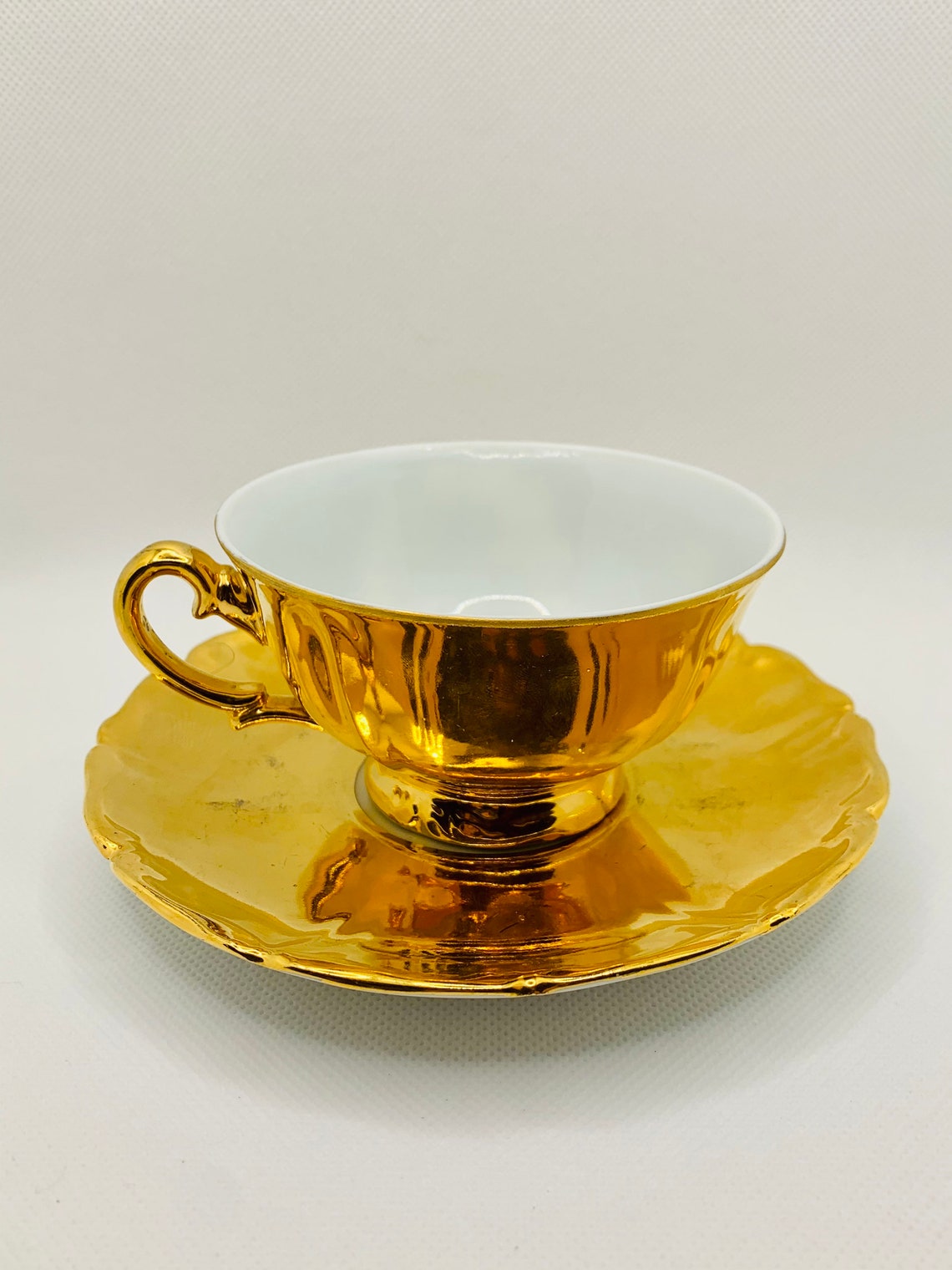 1960 Vintage Bavaria Courting Couple Tea Cup & Saucer Etsy