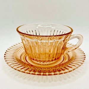 1936-1948 Queen Mary Pink Tea Cup & Saucer