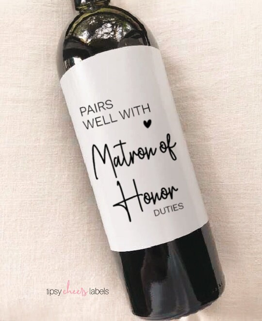 Bridesmaid Proposal Gifts Pairs Well With Being a Bridesmaid Etsy