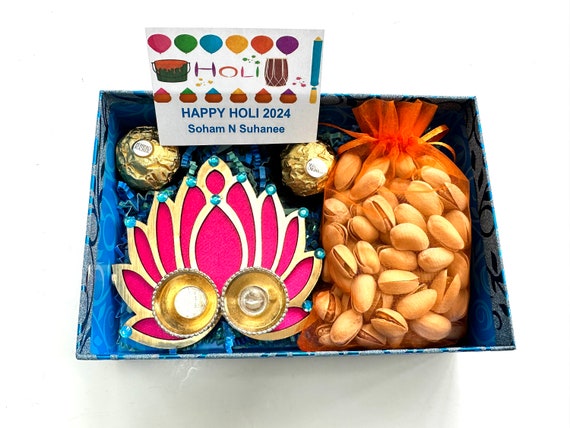 Premium Assorted Gift Basket for Holi - GD-101648 | Gift Dezires
