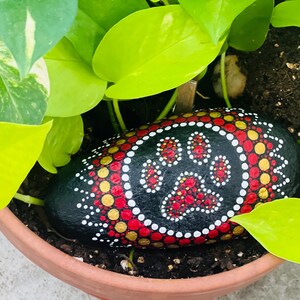 Personalized Dog and Cat Memorial Stones with Paw Print: Waterproof Memorial Garden Gifts For Pet Loss, Dog Loss Sympathy Gift image 7