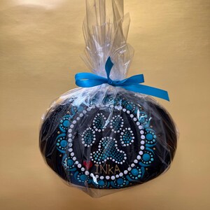 Personalized Dog and Cat Memorial Stones with Paw Print: Waterproof Memorial Garden Gifts For Pet Loss, Dog Loss Sympathy Gift image 16