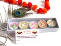 Personalized Diwali Candle Gift Box: Hand-Painted Henna Tea Lights