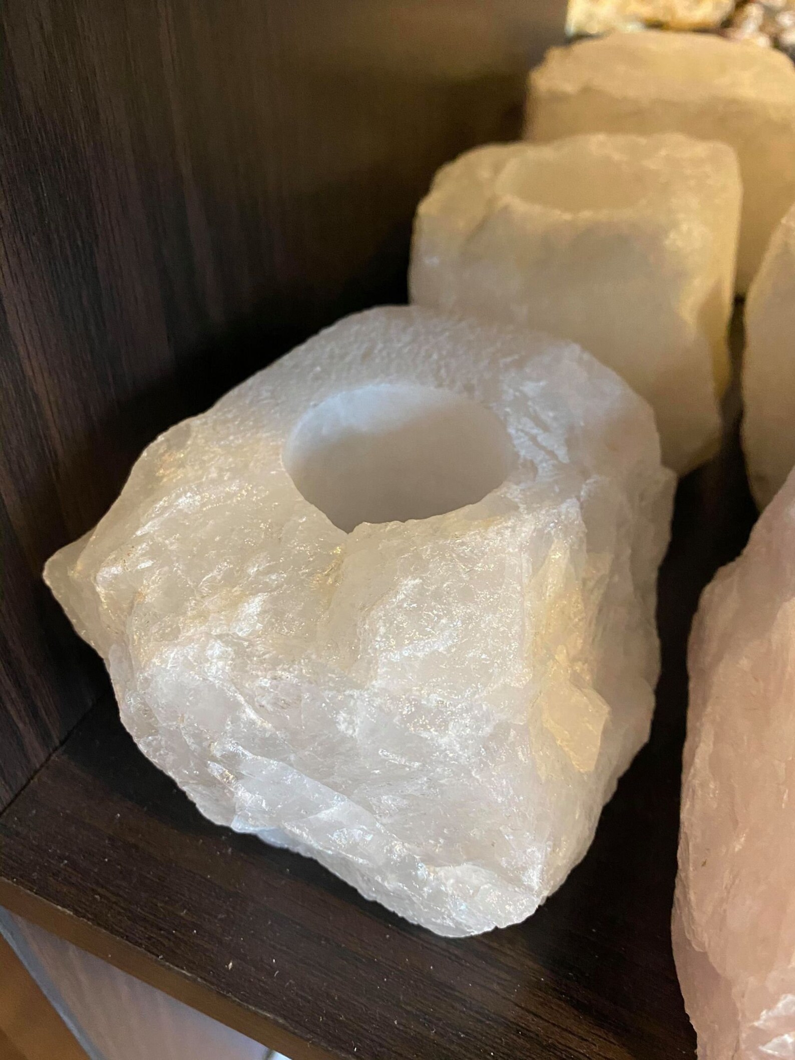 Quartz Candle Holder Etsy