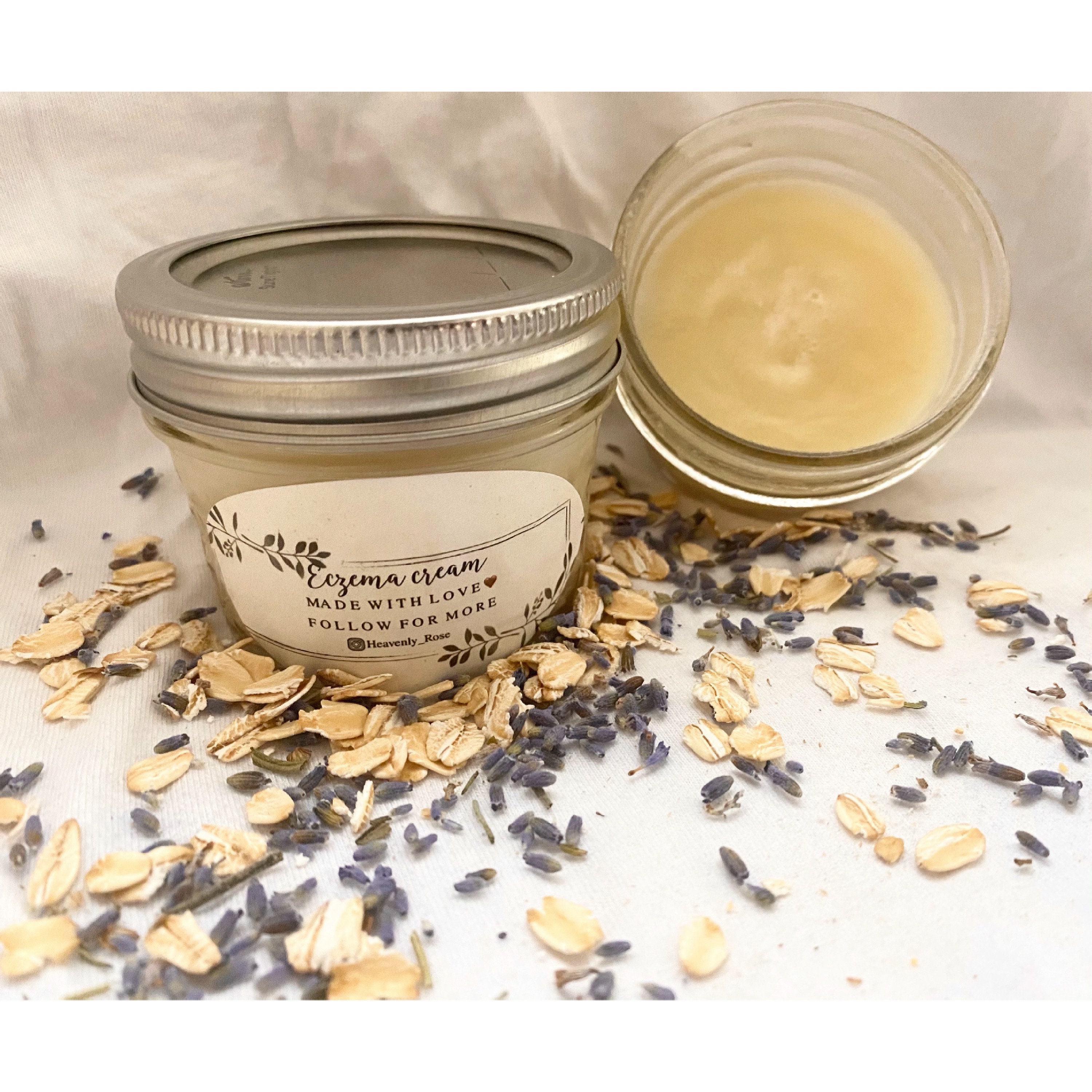 Eczema Cream Oatmeal Lavender Scented Relief Cream Etsy