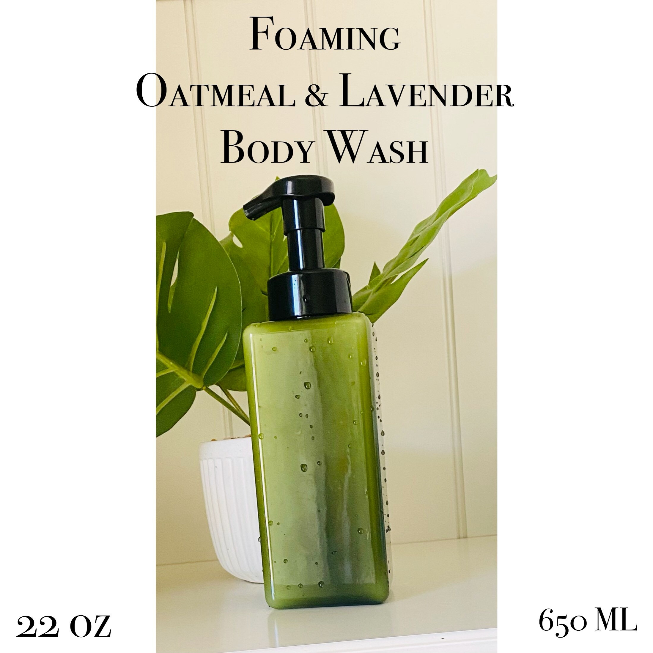 Body Wash Lavender Oatmeal Organic Natural NonToxic Etsy