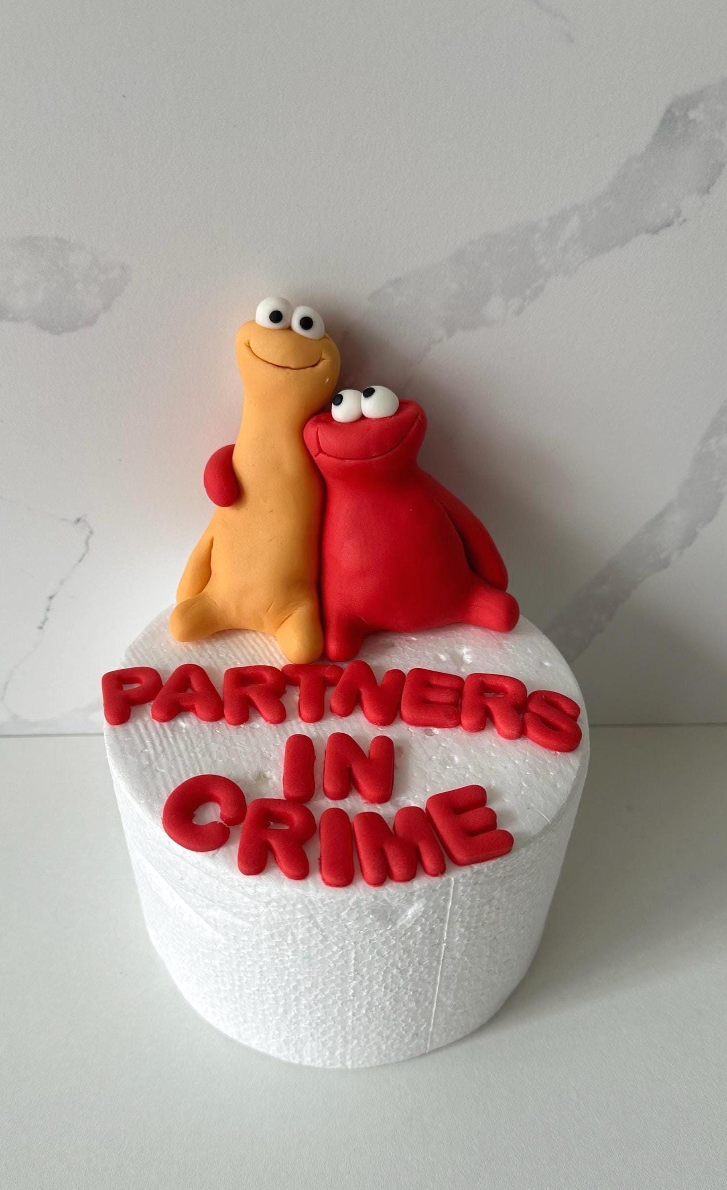Edible Custom Fondant Friends or Couple Cake Topper - Personalized Quote Available.
