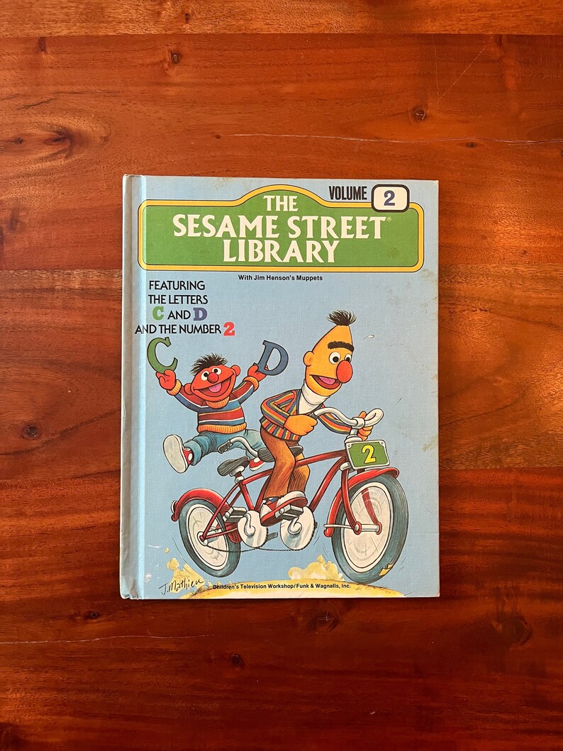 Sesame Street Library Volume 2 (1978) Hardcover. With Art by J. Mathieu ...